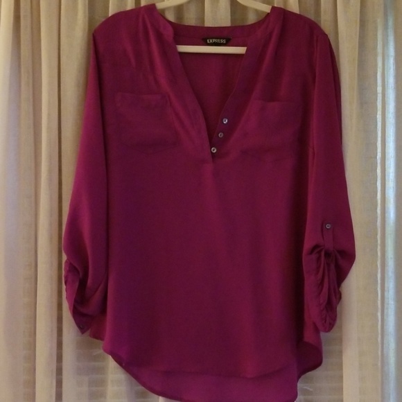 Express Tops - Purple Express Large Blouse